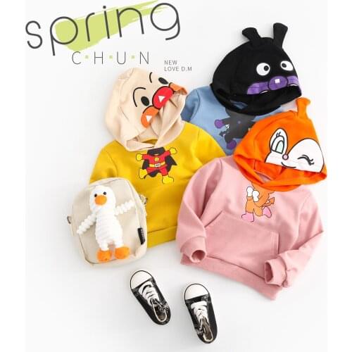 1 2 3 4 5 Y Toddler Kids Hoodies for Girls Casual Cartoon Hoodie Boys Sweatshirt 2019 Autumn Baby Clothing Cotton Child Pullover