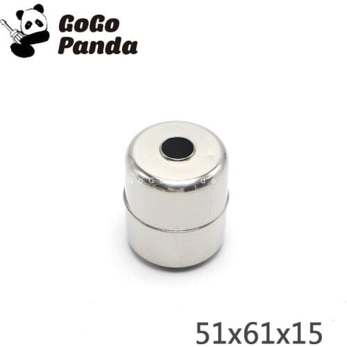Free Shipping 2pcs/lot 51*61*15mm Magnetic Stainless Steel Float Ball For Water Level Float Switch Accessorie