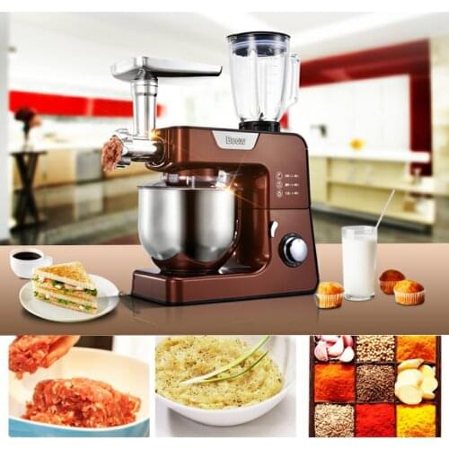 5L Stand mixer Multifunctional Food Vegetable mixer Dough knead machine Meat grinder Juice Chef machine Food procesor BO-C03