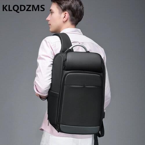 KLQDZMS Fashion Multifunctional Men Backpacks With USB Charging Port Women Large Capacity Storage Bag