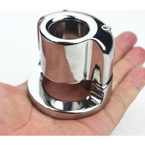 Stainless Steel Male Root Rings Scrotal Pendant Bondage Penis Sleeve Screw Fixation Removable Testicle Pendant Sex Toys B244