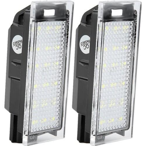 Number Plate Light License Plate Light Lamp Bulbs Designed For Renault Twingo Clio Megane Lagane With 18pcs LED Light Beads
