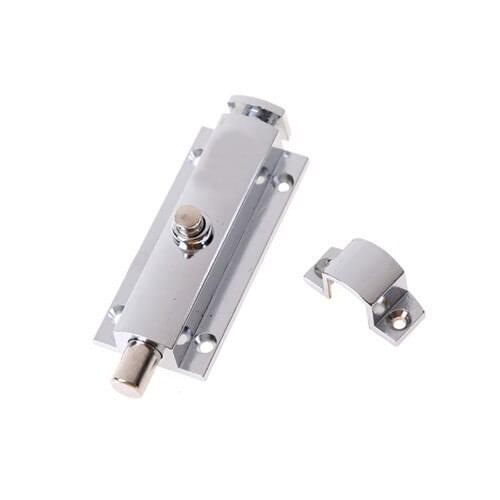 New 406 Home Door Window Zinc Alloy Security Slide Bolt Lock For Bathroom Toilet Spring Latch Door Bolt