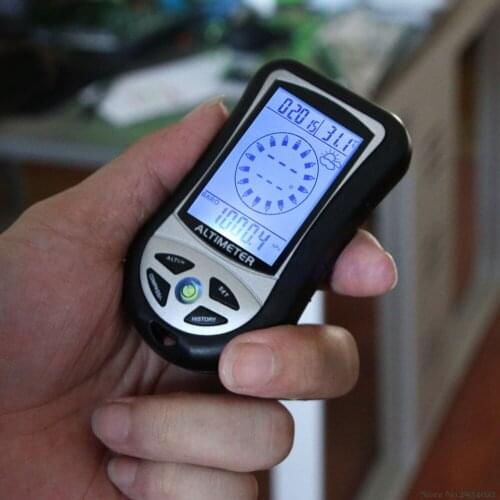New New 8 In 1 LCD Digital Compass Altimeter Barometer Thermo Calendar Clock Temperature outdoor Drop Ship