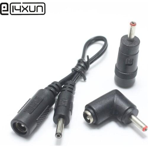 1pcs 5.5x2.1mm female to 3.5x1.35mm male DC Power Connector Adapter Laptop 3.5*1.35mm Straight Right Angle with Cable