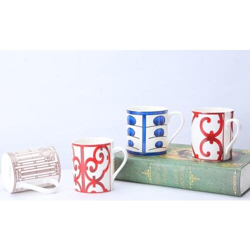 Luxury Porcelain Mugs For Coffee or Tea Drink Milk Water Cup Kitchen Office Drinkware Home Dining Table Decor Housewarming Gifts