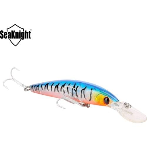 SeaKnight Minnow SK045 Fishing Lure 16.3g 11cm 0-2.5M Long Tongue Floating Minnow Ripbait Fishing Lure With Powerful VMC Hooks