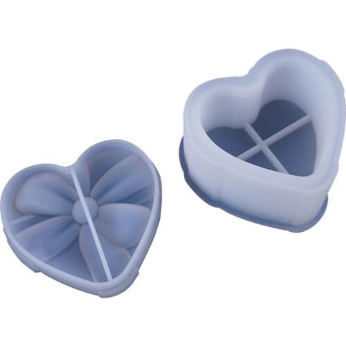Resin Silicone Mold Storage Box Mold For Jewelry Making Heart Shape Cut Mold DIY Crystal Epoxy UV Gift Box Jewelry Tools Moulds