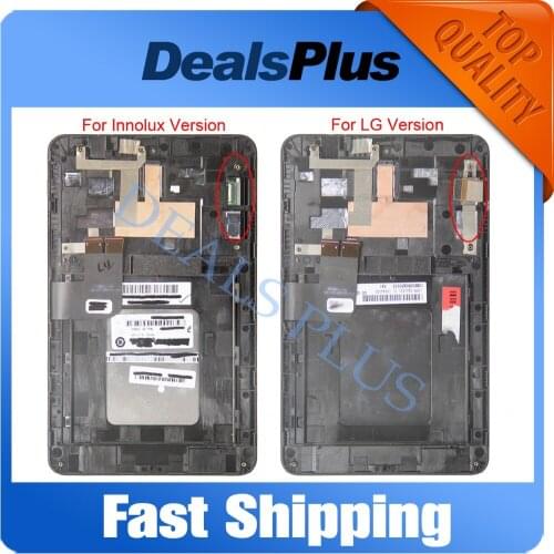 Replacement New LCD Display Touch Screen Digitizer +Frame Assembly For Asus MemoPad HD7 ME173 ME173X K00B 7-inch Black