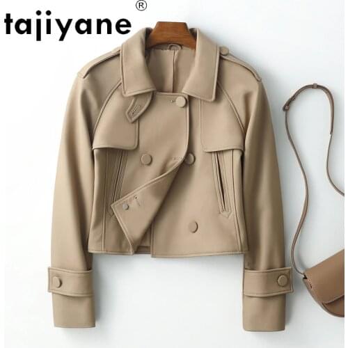 Tajiyane Women's Natural Sheepskin Coats