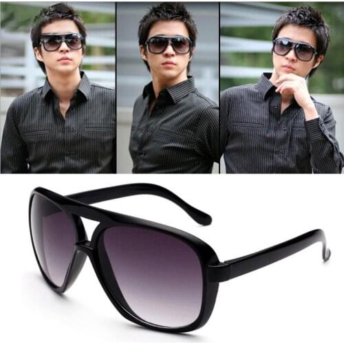 Vazrobe Vintage Mens Sunglasses Women Black Sun Glasses for Man Classic Retro Eyewear Black Brown female Cheap Square PC Frame