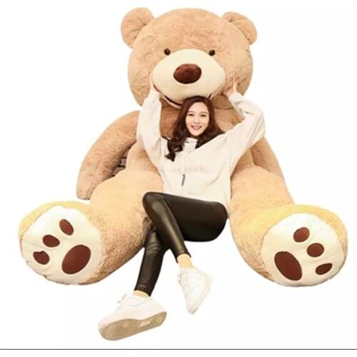 High Quality Big Size 130cm American Giant Bear Skin kawaii Teddy Bear Coat Hot Sale Factary Price Soft Toys For Children