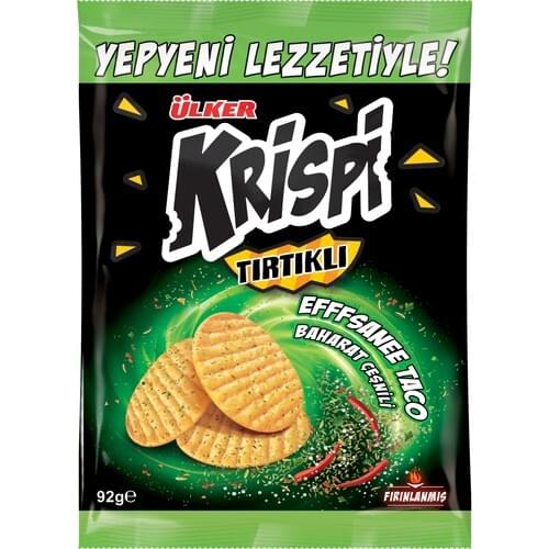 Ülker Krispi Serrated Spicy Crackers