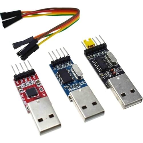 1PCS PL2303HX+1PCS CP2102+1PCS CH340G USB TO TTL for arduino PL2303 CP2102 5PIN USB to UART TTL Module