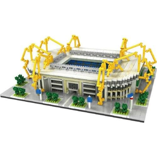 3800Pcs Signal Iduna Park Football Stadium Germany Building Blocks DIY Architecture Toys Micro Bricks Creative for Kids Adults
