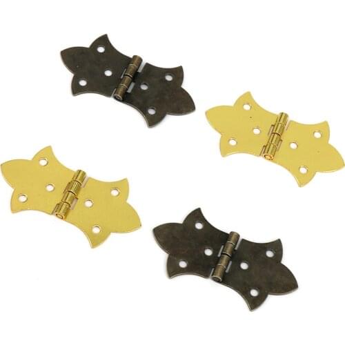4pcs 31mm x57mm Furniture Hinges Antique Wooden Gift Box Hinge Butt Hinges For DIY Box