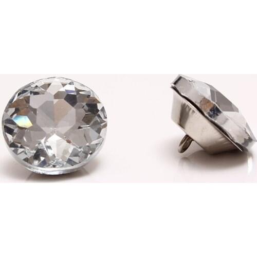 770PCS/LOT) 22MM Dimond Flat Top Rhinestone Crystal Buttons With Loops