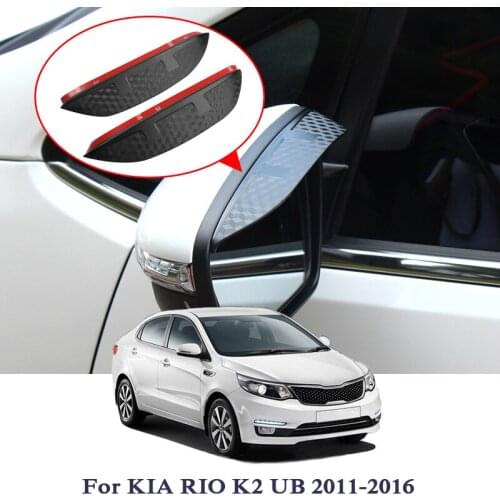Car Styling Car Rearview Mirror Rain Eyebrow Sticker For KIA RIO K2 Forte K3 Optima K5 KX Cross Sportage SL Carbon Fiber Sticker