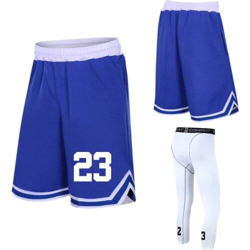 Custom number Basketball Shorts Loose Breathable Men Basketball Shorts Zipper Pocket Training Basketball Quick Dry Running Short