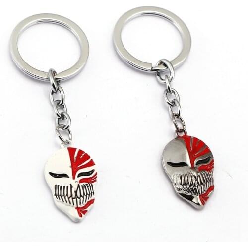 BLEACH Keychain Anime Key Chain Key Holder Pendant Kurosaki Mask Jewelry