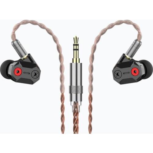 Shuoer Tape Electrostatic Driver HiFi Music Monitor In-ear Earphone with Detachable MMCX 2.5mmCable for Audiophile Musicians