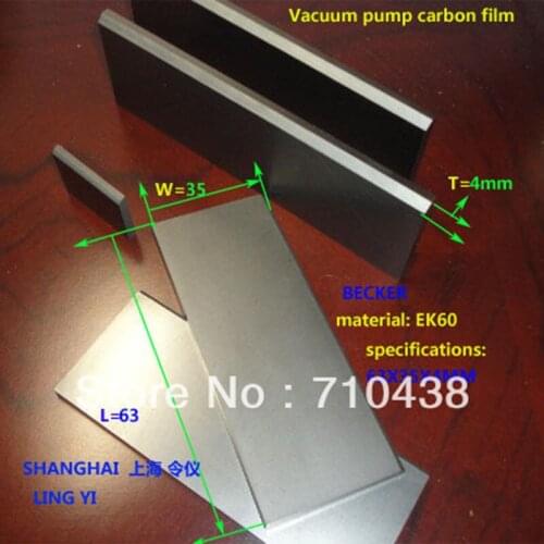 Graphite vane,carbon plate BECKER carbon vane,vacuum pump carbon vanes 4X35X63MM