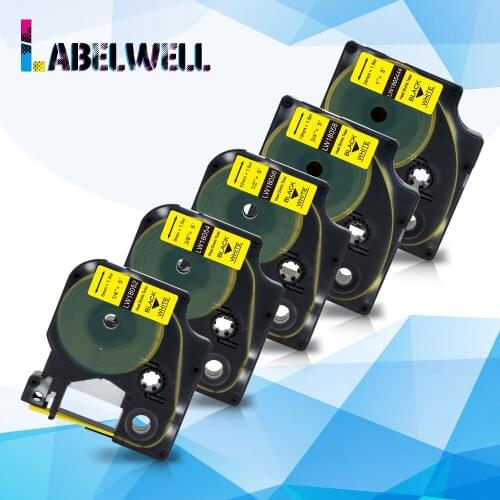 Labelwell 1xCompatible for Dymo Rhino 18052 18054 18056 18058 1805444 Industrial Heat Shrink Tubes for Dymo Rhino 4200 5000 5200