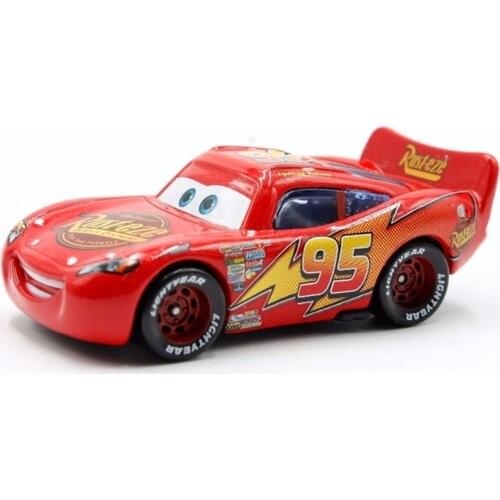 Disney Pixar Cars Small Car No.95 Lightning McQueen 1:55 Diecast Metal Alloy Car Toys
