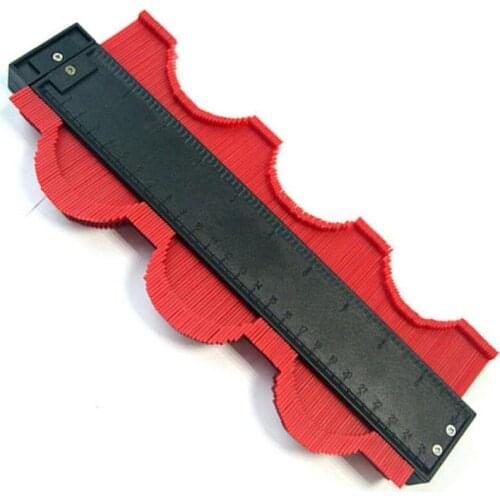 Multifunctional Irregular Profile Gauge Tiling Laminate Tiles Edge Shaping Wood Measure Ruler Woodworking Tool with Magnet