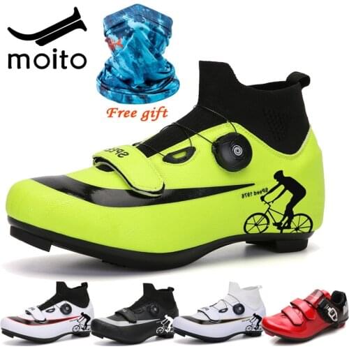 Men high-top MTB Cycling Shoes Winter Road bike Sneakers Sapatilha Ciclismo women Professional Self-Locking Bicycle Shoe size 47