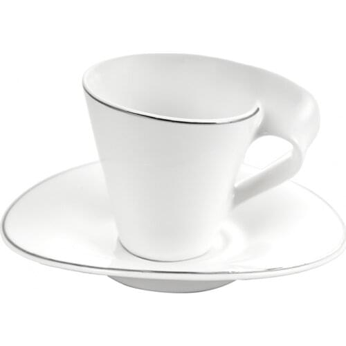 Karaca Spire 6 Person Coffee Cup Set Turkish Coffee Espresso 6 Coffee Cups + 6 Saucers Made in Turkey %100 Original