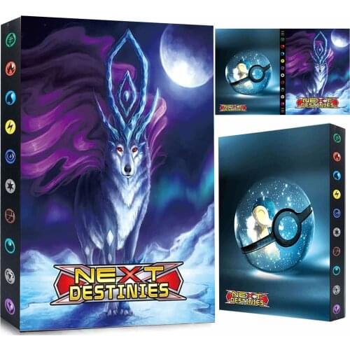 New 9 Pocket Album Pokemon 432 Anime Pokémon Card Book Binder Collectors Game Card Holder Map Folder Loaded List Kids Toys Gift