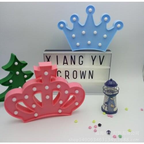 Novelty Unicorn Night Light Marquee Sign crown LED party Decoration Bedside Lamp Gifts Toy Christmas Holiday