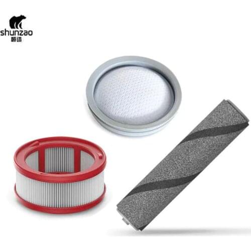 Original Shunzao Z11/Z11 Pro Vacuum Cleaner Spare Parts Accessories HEPA Filter Sets Cleaner Parts, Sponge Filter Roller Brush