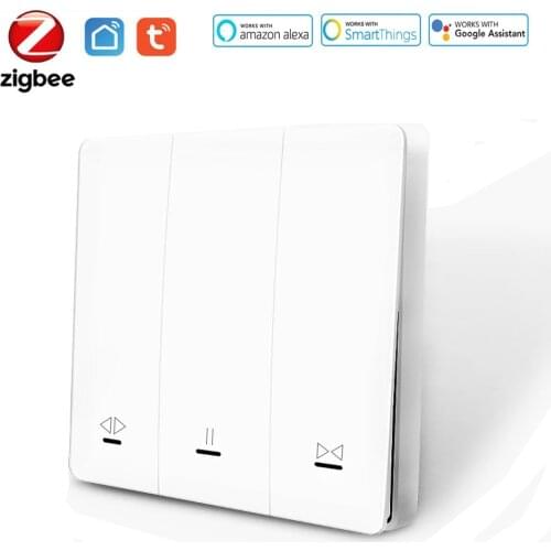 Tuya Smart Life ZigBee Curtain Switch DIY Blind Roller Shutter Electric motor Controller Google Home Alexa Echo Voice Control