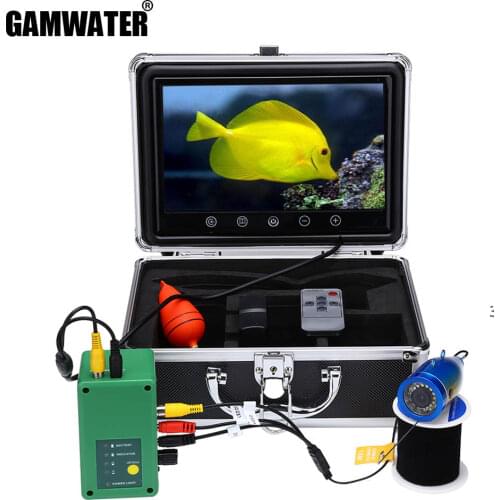 GAMWATER 9 Inch 15M 1000TVL Fish Finder Underwater Fishing Camera 15pcs White LEDs + 15pcs Infrared Lamp For Ice/Sea