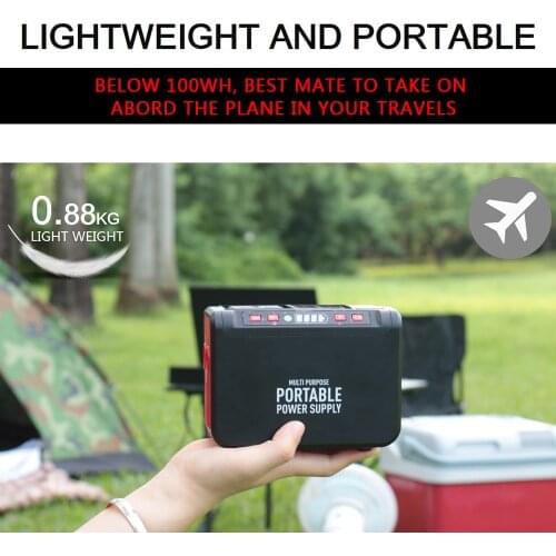220V Portable Power Station For Car Kit Emergency Power Source For Outdoor Emergency Backup Pack Li-Ion Battery