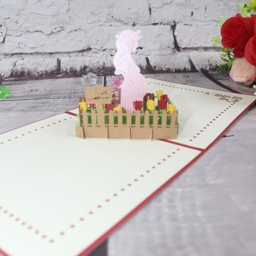 3D Handmade Toilsome Mother and Kids I LOVE MOM Paper Greeting Cards PostCard Thanksgiving Mothers Day Grandma Gift