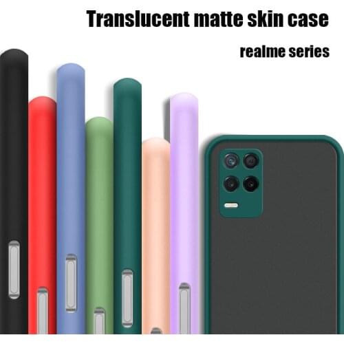 Translucent Matte Phone Case for OPPO Realme V13 Narzo 30 Q3i 5G Camera Protective Luxury Armor Coque Narzo30 Bumper Cover Funda