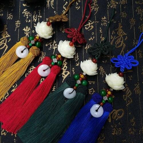 Chinoiserie Car Pendant Lotus Interior Accessories For Volkswagen Polo Golf 3 Beetle MK2 MK3 MK4 MK5 MK6 Bora CC Passat B6 B5 B7