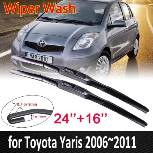 Car Wiper Blade Windscreen for Toyota Yaris Vitz XP90 2006~2011 MK2 Front Window Windshield Wipers Car Goods 2007 2008 2009 2010