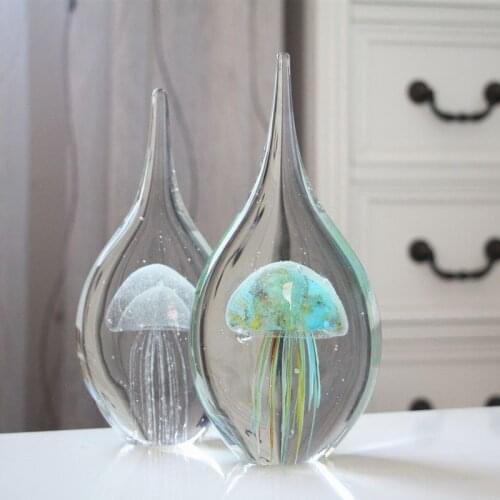 Office Living Room Decoration Porch Ornaments Glass Crafts Ocean Fish Tank Landscaping Home Decore Accessories Pendulum Stand
