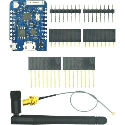 WEMOS D1 Mini Pro 4M 16M Bytes External Antenna Connector NodeMCU Based ESP8266 ESP-8266EX CP2104 WIFI Development Board Micro