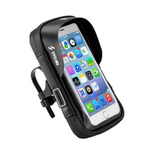 360 Rotating Touch Screen Waterproof Handlebar Bag Cycling Sports Bags Riding Bag Pannier Bike Frame Front Tube Case for iPhone