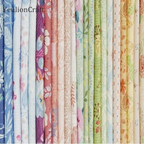 Chzimade Half Yard Embroidery Cotton Linen Patchwork Fabric For Dress Cross Stitch Fabric Needlework Diy Handmade Craft