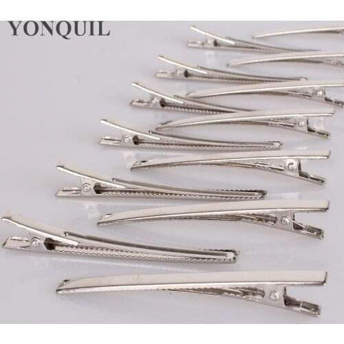 High Quality New 80MM DIY Hairclips Prong Barrettes & Brooch Clips Finding, Alligator Clips, Crocodile Clips 100Pcs/Lot SYHC01