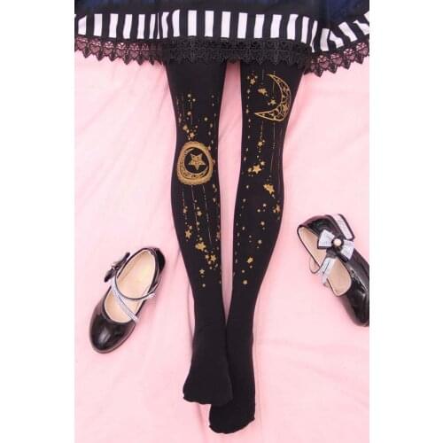 Japanese hot stamping the MOE lolita velvet 100 d pantyhose woman during the spring girl big yards of silk stockings