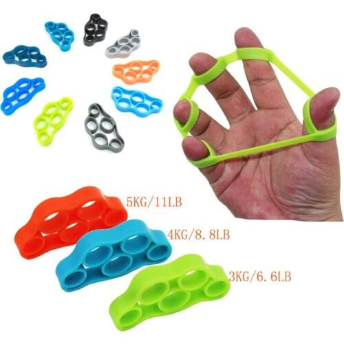 1Pcs Finger Gripper Strength Trainer Outdoor Slim Fitness Tools Resistance Band Hand Grip Wrist Flexible Exercise Accessories