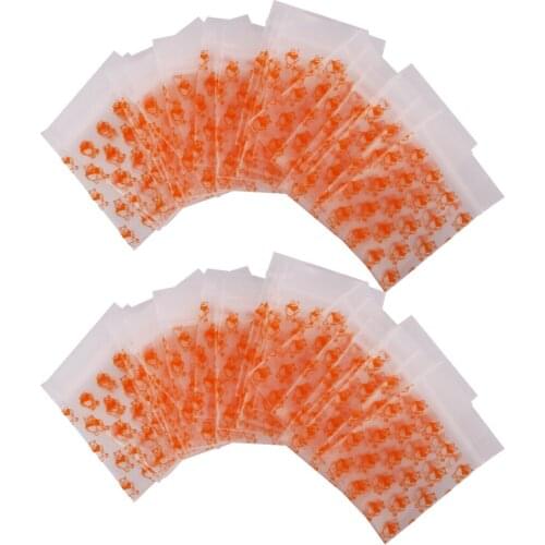 100pcs Mini Zip Bag Poly Plastic Bag Recyclable Baggies1.6'x 2' 4mil