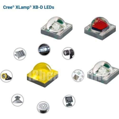 100X Cree XBD XB-D 3W Cool White/Warm White/Neutral White/Red/Blue/Green/Amber 3W Hight Power LED